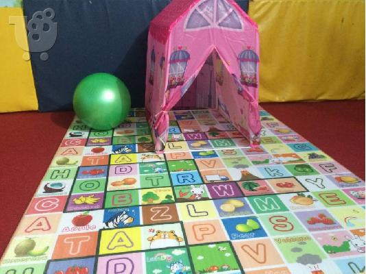 Playmat Παιδικο Χαλι Φρούτα - Καστρο 180cmX200cm