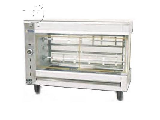PoulaTo: Κοτοπουλιέρα ηλεκτρική με 2 σούβλες 1120x450x815mm ΚΑΙΝΟΥΡΙΑ