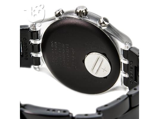 Πωλείται ελαφρώς μεταχειρισμένο Unisex Swatch Swiss black dial chronograph...