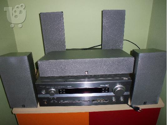 ΠΩΛΕΙΤΑΙ ΕΝΙΣΧΥΤΗΣ YAMAHA RXV 640 RDS ΜΑΖΙ ΜΕ ΗΧΕΙΑ ΥΑΜΑΗΑ NSP SERIES...