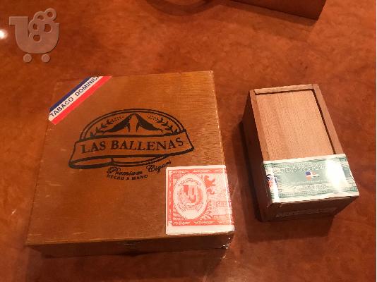 HAND MADE CIGARS LAS BALLENAS DOMINICAN REPUBLIC  24 PCS (LARGE SIZE) AND 20 PCS SMALL SIZ...