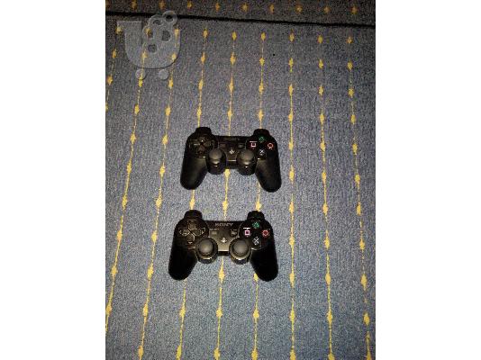 PS3  160gb Μεταχειρισμενο+2αυθεντικα χειριστηρια +17 παιχνιδια...