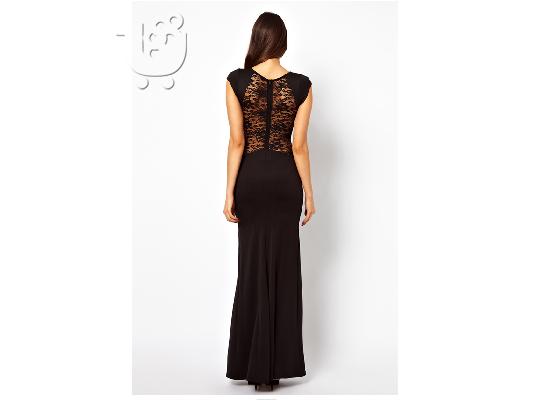 sexy MAXI ΦΟΡΕΜΑ ΜΑΥΡΟ ΟΝΕ ΣΙΖΕ