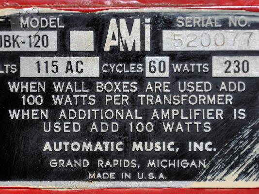 Jukebox AMi JBK-120(1960)