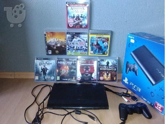 PoulaTo: PS3 SOUPER SLIM + 8 GAMES!!