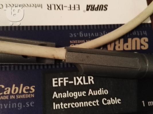 PoulaTo: Καλώδιο interconnect xlr SUPRA EFX-IXLR 1m