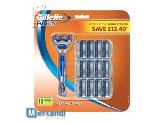 PoulaTo: Ξυριστική μηχανή Gillette Fusion + πακέτο 12 ξυράφες