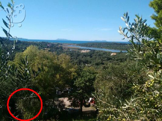 Πωλείται οικόπεδο στη Βόρεια Κέρκυρα κοντά στη θάλασσα με θέα την λίμνη Αντινιότη και την ...