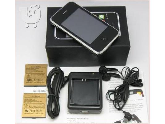 MINI  I PHONE W001 Quad-band Wifi TV Dual SIM Card 