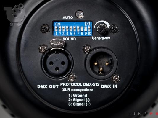 ΠΡΟΒΟΛΕΑΣ EUROLITE LED PAR-56 RGB BLACK.10 ΚΟΜΜΑΤΙΑ.