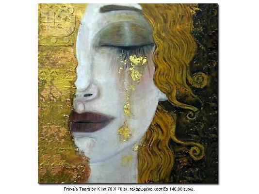 PoulaTo: Freya’s tears by Klimt 70 x 70 εκ.