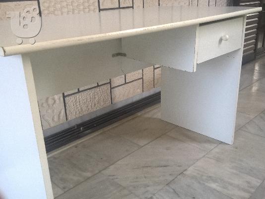 PoulaTo: Γραφείο λευκό ξύλινο