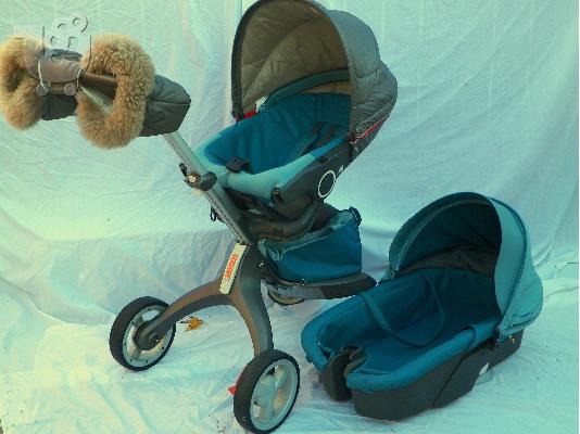PoulaTo: Stokke Xplory Καροτσάκι Πακέτο Special Edition - True Black
