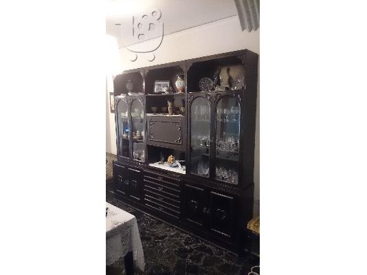 PoulaTo: ΣΚΡΙΝΙΟ μασίφ , πατίνα, μαυρο με σκαλίσματα .