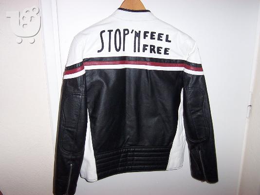BIKER JACKET REJECT SIZE L - ΔΕΡΜΑΤΙΝΟ ΜΠΟΥΦΑΝ ΙΤΑΛΙΑΣ ΚΕΝΟΥΡΙΟ...