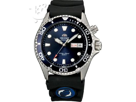 PoulaTo: ORIENT Automatic Black Rubber Strap