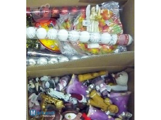 Mix παλέτες με xριστουγεννιάτικα είδη prosfores stock