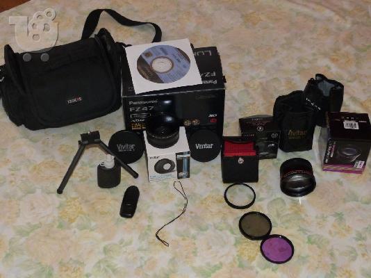 Φωτογραφική μηχανή lumix fz47 σετ!