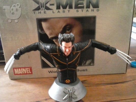 PoulaTo: X-MEN 3 WOLVERINE MINI BUST Figure Lmited Rare Hugh Jackman