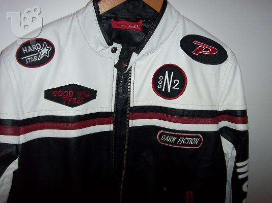 BIKER JACKET REJECT SIZE L - ΔΕΡΜΑΤΙΝΟ ΜΠΟΥΦΑΝ ΙΤΑΛΙΑΣ ΚΕΝΟΥΡΙΟ...