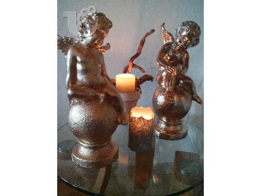 PoulaTo: HAND MADE CANDL HOLDERS-VENECIANS ANGELS-& DECOR ITEMS-BY NIKOS TSOKOS.