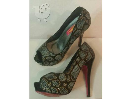 PoulaTo: Peep toe γοβες