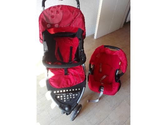 Καρότσι mothercare vesta με καθισματάκι αυτοκινήτου "αβγό"...