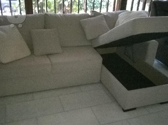 PoulaTo: Andreadis Home Stores Μπεζ Καναπες Κρεβατι με αποθηκευτικο χωρο