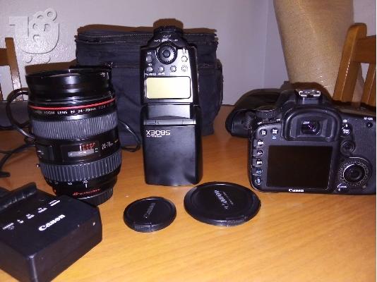 CANNON EOS 7D + CANNON ZOOM LENS EF 24-70MM +FLASH 580EX +CANNON LENS 35MM+ΒΑΛΙΤΣΑΚΙ CANNO...