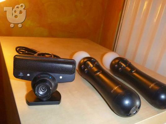 PoulaTo: 2 ΧΕΙΡΙΣΤΗΡΙΑ PLAYSTATION MOVE+CAMERA EYE +BUZZ ΜΟΥΣΙΚΟ ΚΟΥΙΖ