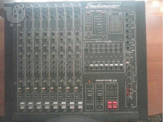 ΠΩΛΕΙΤΑΙ ΜΙΚΡΟΦΩΝΙΚΗ STUDIOMASTER POWERHOUSE 8-2 ( 250W+250W)