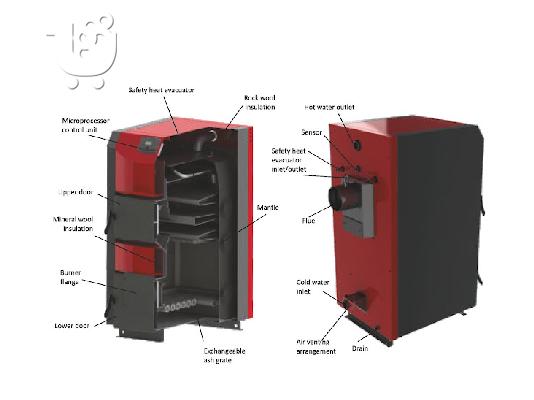 ΛΕΒΗΤΑΣ PELLET-ΞΥΛΟΥ BURNIT ACTIVE 25KW