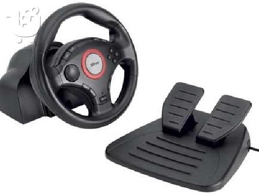 ΤΙΜΟΝΙΕΡΑ TRUST GXT27 FORCE VIBRATION STEERING WHEEL