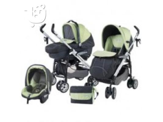PoulaTo: ΠΑΙΔΙΚΟ ΚΑΡΟΤΣΙ PLIKO P3 PEG-PEREGO 3 ΣΕ 1 + ΚΟΥΝΙΑ + ΚΑΡΕΚΛΑΚΙ ΦΑΓΗΤΟΥ