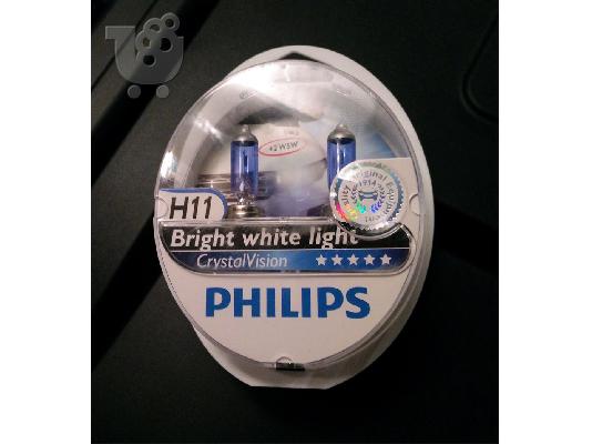 PoulaTo: Λάμπες Philips Crystal Vision H11 4300K 55W Κωδικός 12362CVSM