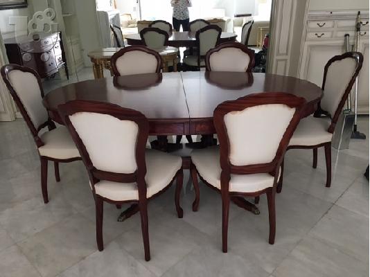 Τραπεζαρία πολυτελείας με 6 LUXURY καρέκλες