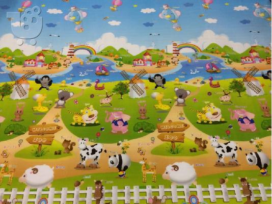 Παιδικο Χαλί Playmat Ασφαλειας Φαρμα-Καστρο,Farm-Castle.180cmX230cm...