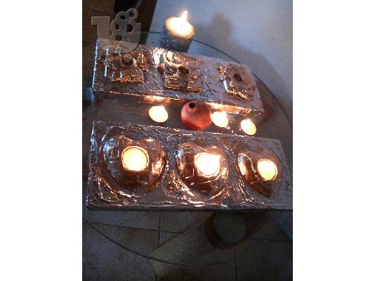 HAND MADE CANDL HOLDERS-VENECIANS ANGELS-& DECOR ITEMS-BY NIKOS TSOKOS.