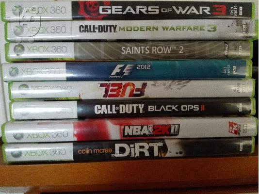 xbox 360 + 16 γνησια παιχνιδια