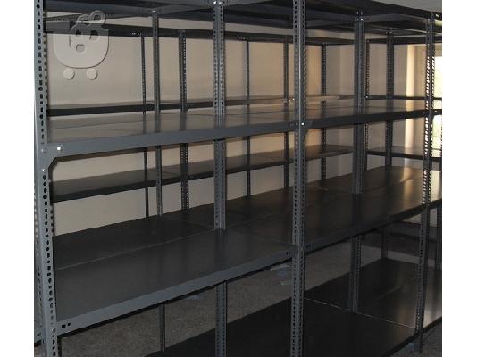 Πωλούνται ράφια μελαμίνης, γόνδολες μεταλλικές, ράφια dexion...