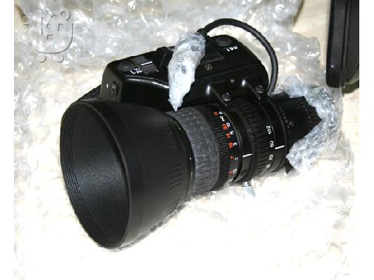 jvc gy dv 5000 pro-2 fakous (1 canon 16ari & 1 fujinon 14ari) -2 koutia kasetes standart d...
