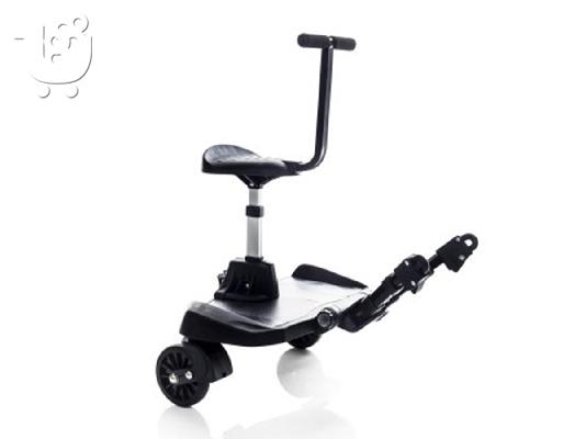Κάθισμα καροτσιού για δεύτερο παιδί Bumprider Sit on Board Black - White Dots...