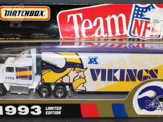 MATCHBOX Μεταλλικές μινιατούρες σειρά NFL Teams Transporters.