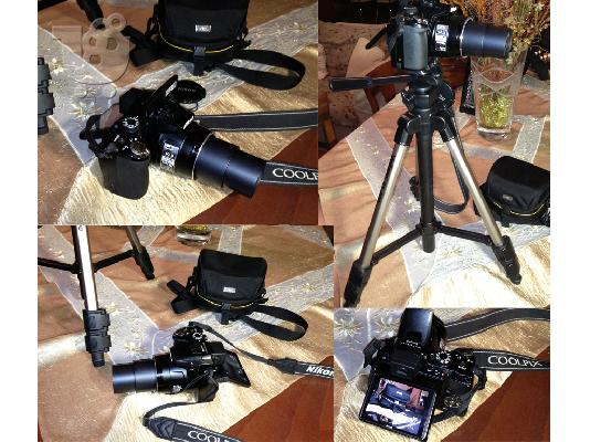 PoulaTo: Niκon P100 coolpix- ελαφρώς μεταχειρισμένη+ΔΩΡΑ