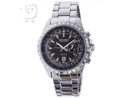 PoulaTo: Curren Quartz Men's Stainless Steel