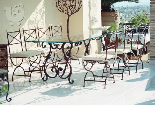 sezlong coffee tables σαλονια επιπλα κηπου ομπρελες φωτιστικα βεραντας πισινας εξοχης ηλια...