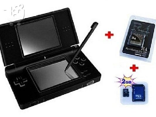 PoulaTo: Nintendo Ds lite με R4 αντάπτορα + 2GΒ Micro SD με περασμένα παιχνίδια