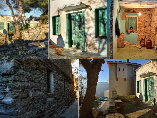 παλαιο πετρινο σπιτι στο χωριο Βραχνου Ανδρου