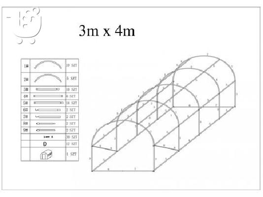 ΘΕΡΜΟΚΗΠΙΟ 12m2 (3х4х2м)