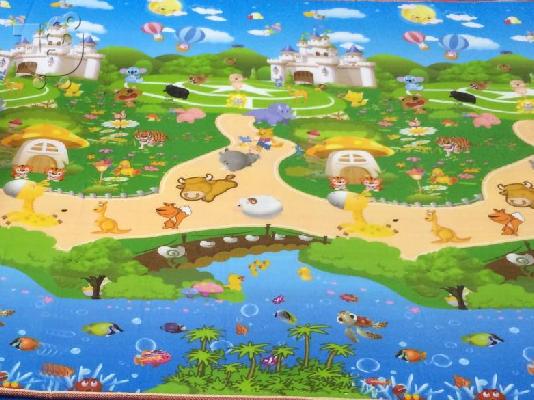 Παιδικο Χαλί Playmat Ασφαλειας Φαρμα-Καστρο,Farm-Castle.180cmX230cm...